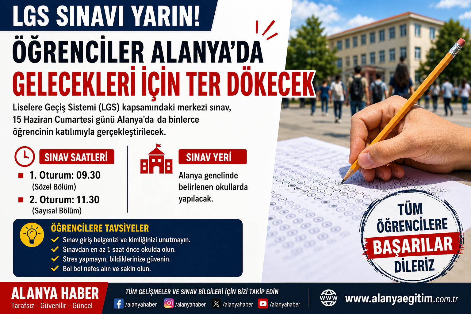 LGS SINAVI YARIN.